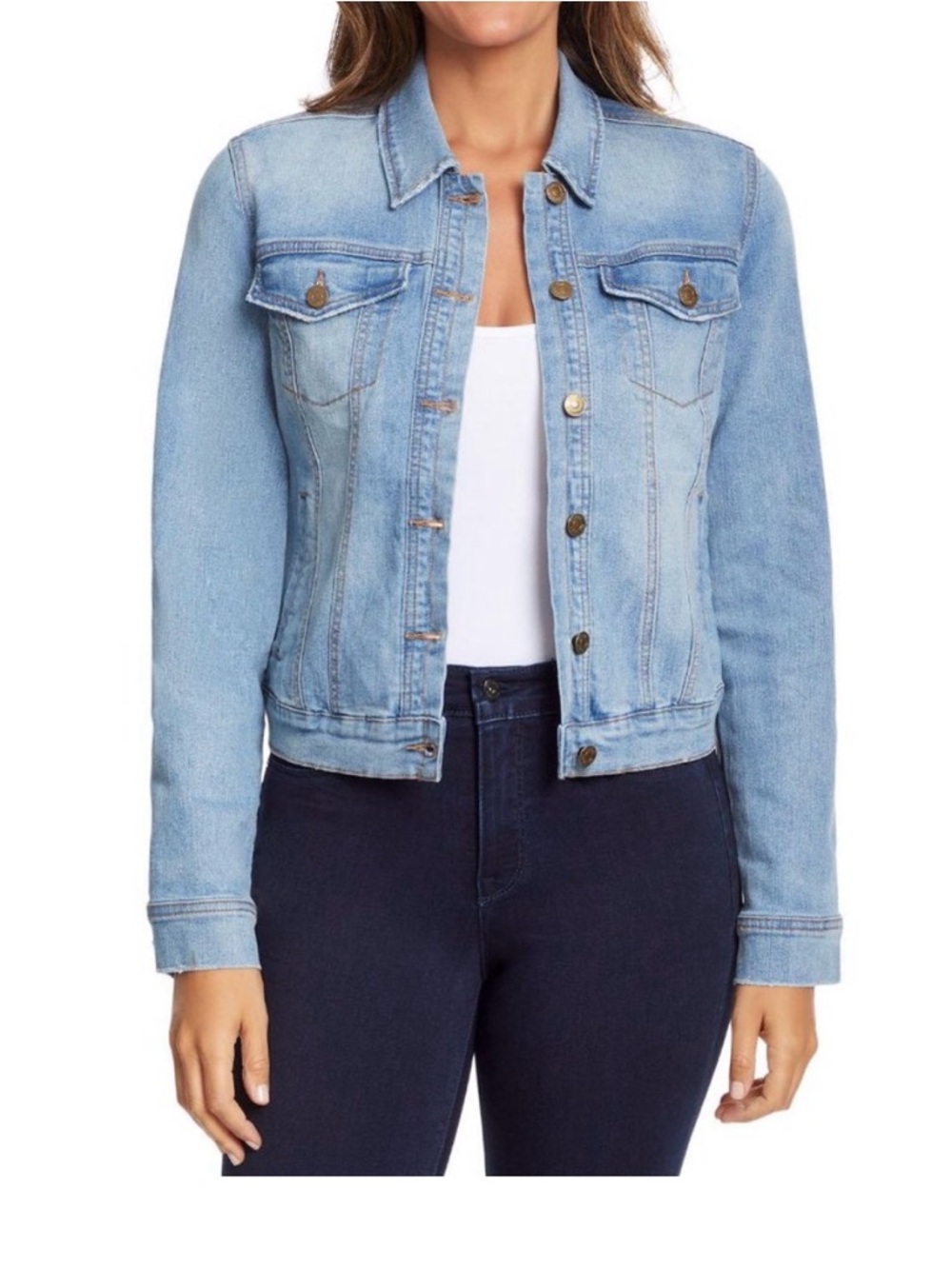 Light Blue Women's Denim Jacket - Classic Jean Coat